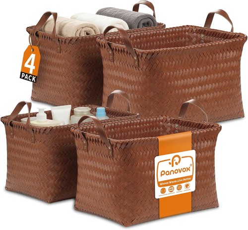 Pack brown wicker - 4,