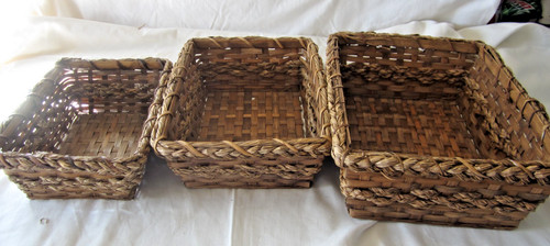 Vtg lot wicker rattan - ,