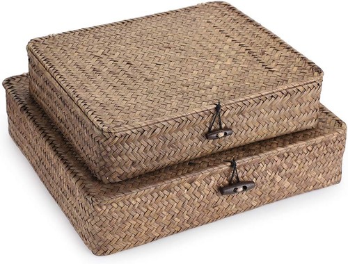 Set flat wicker storage - of,