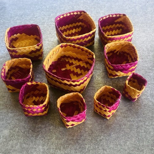 Set mini nesting baskets - set, 10