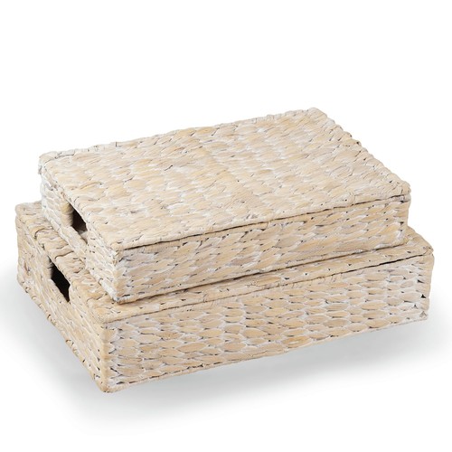 Decorative wicker storage - decorative,