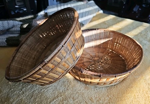 Wicker storage basket set - storage, (2)